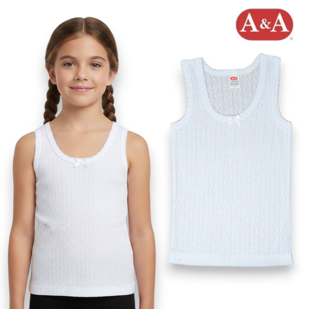 Camiseta rombos blanca niña AYA