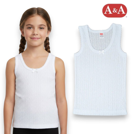 Camiseta rombos blanca niña AYA