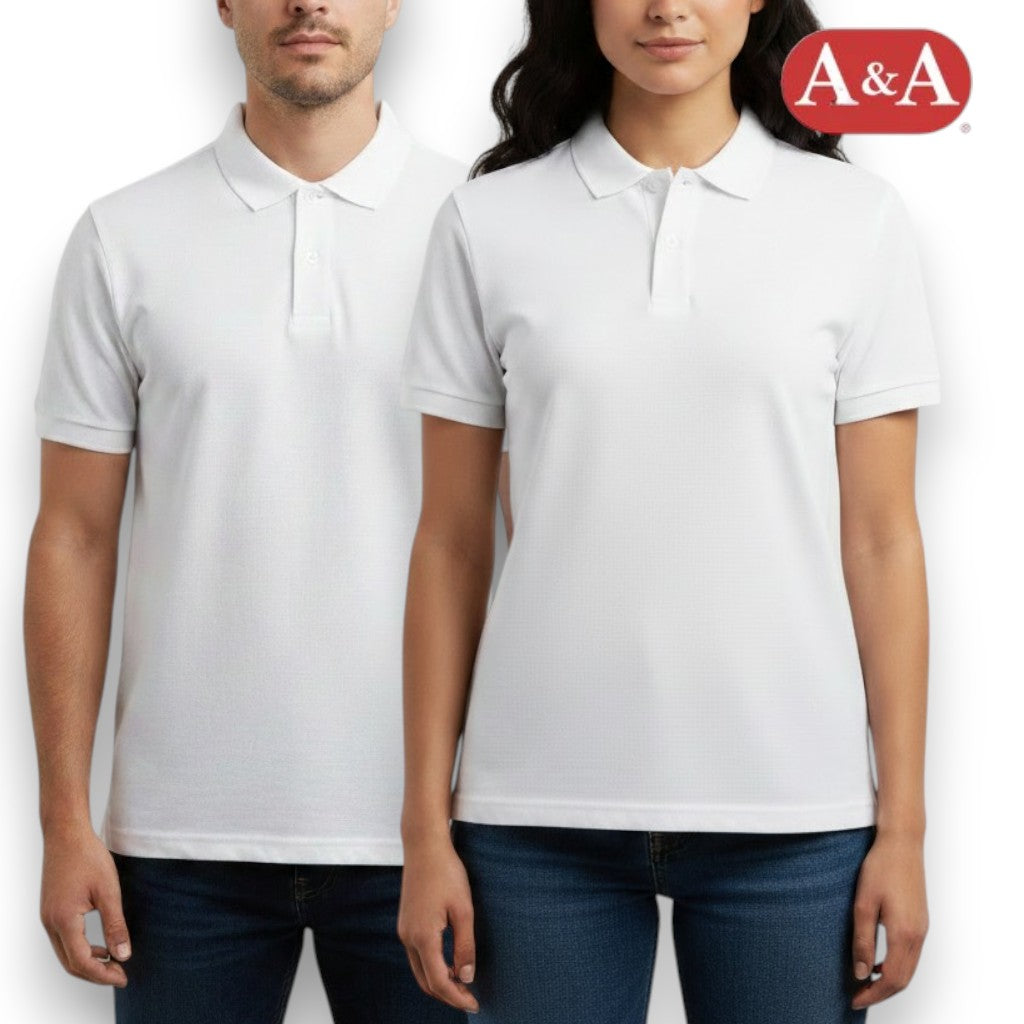 Playera polo escolar inter blanca unisex unitalla AYA