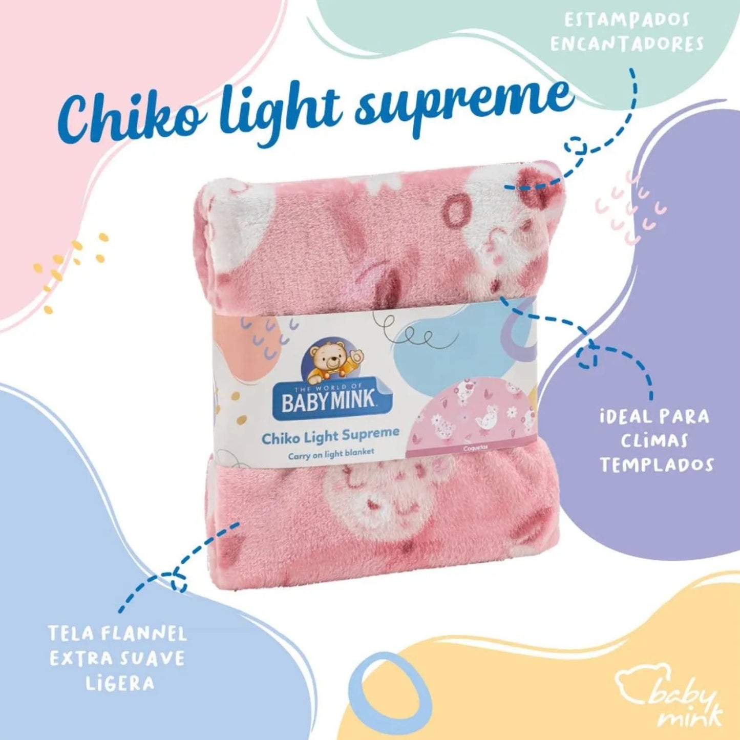 Cobertor chiko light supreme Baby Mink