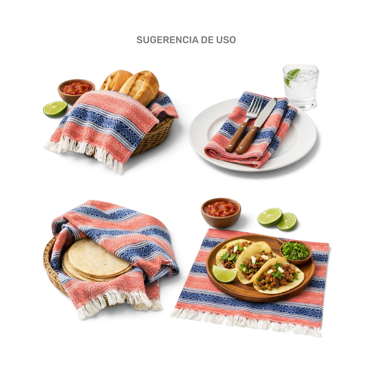 Servilleta surtida varios colores paquete de 12