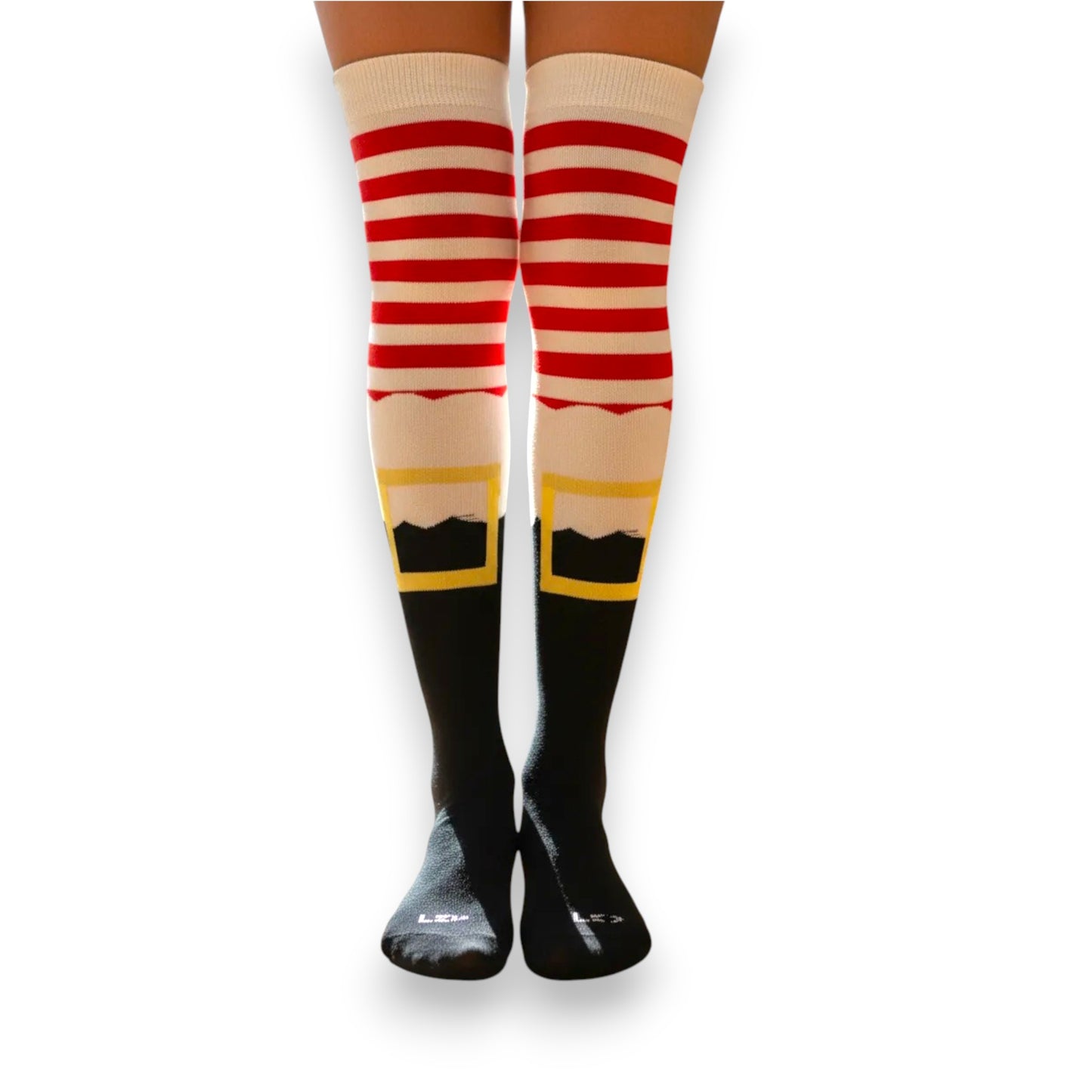 Calceta medieta navideña bota de santa claus unitalla Leka