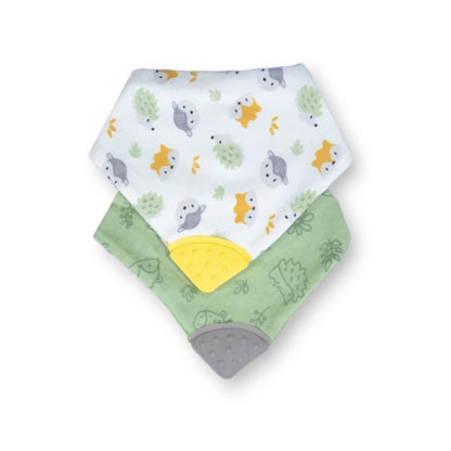 Baberos bandana con mordedera Baby Mink
