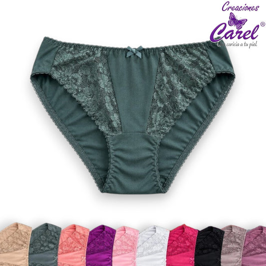 Bikini encaje lateral surtido unitalla Carel paquete de 12