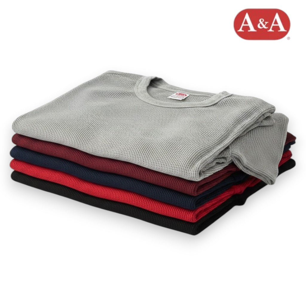Playera térmica reactivos cuello redondo manga corta de color caballero AYA