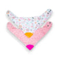 Baberos bandana con mordedera Baby Mink