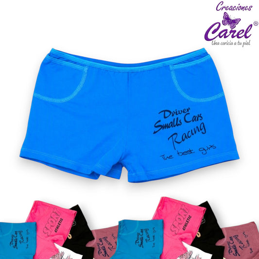 Boxer largo liso con bolsa unitalla dama Carel paquete de 12