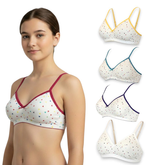 Corpiño con copa estampado confetti niña #1678 Cylyo