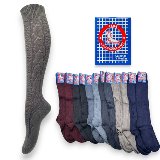 Calceta corta calada surtida para señora unitalla Esbe paquete de 12