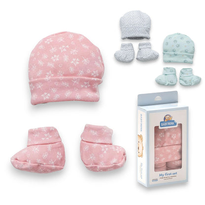Set conjunto gorro y zapatos recién nacido #166 Baby Mink