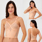Brasier de peto largo criss‑cross sin varilla dama #677 Playtex