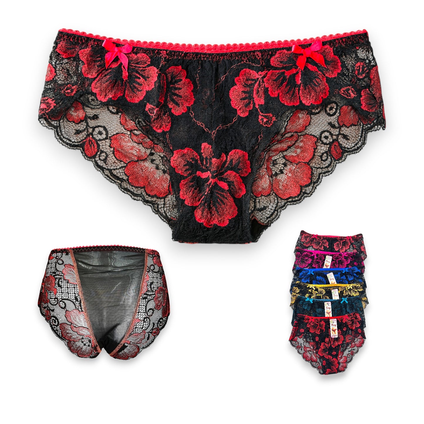 Bikini de encaje surtido unitalla dama #B13 Mary Paquete de 6