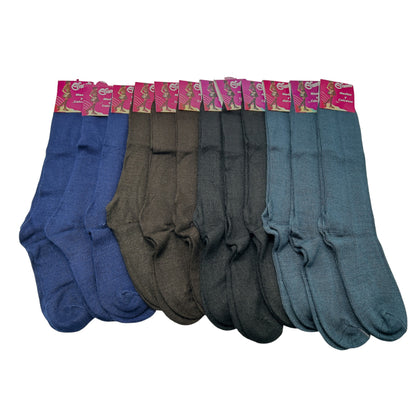 Calceta lisa surtida para señora unitalla Yessi paquete de 12