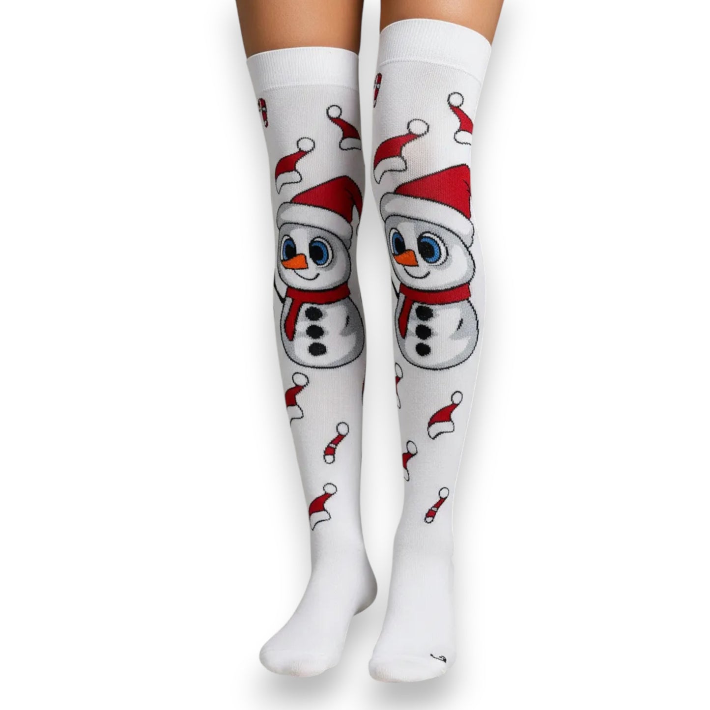 Calceta medieta navideña de Muñeco de nieve unitalla Koos