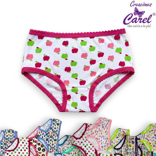 Pantaleta estampada surtida niña Carel paquete de 12