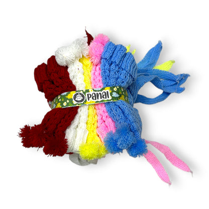 Gorro tejido surtido varios colores recién nacido diseño panal paquete de 12