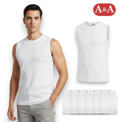 Casaca blanca RIB unitalla caballero AYA paquete de 6
