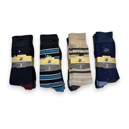 Calcetines estampados surtido unitalla caballero Polo paquete de 12 pares