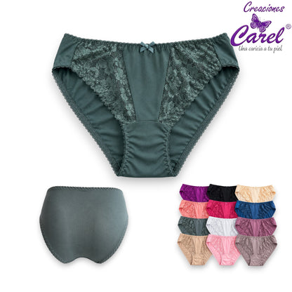 Bikini encaje lateral surtido M/G Carel paquete de 12