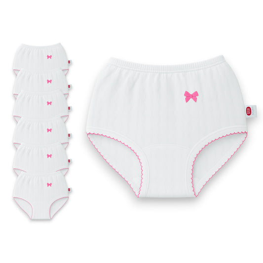Pantaleta rombos vies rosa niña AYA paquete de 6