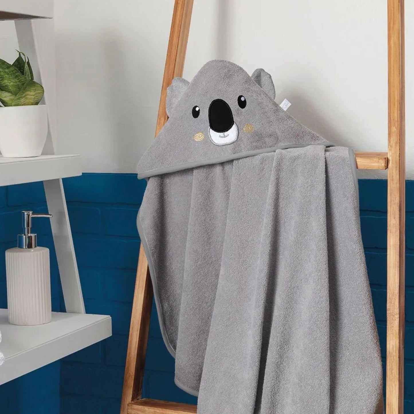 Salida de baño con capucha animales #201 Baby Mink