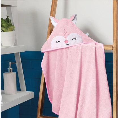Salida de baño con capucha animales #201 Baby Mink