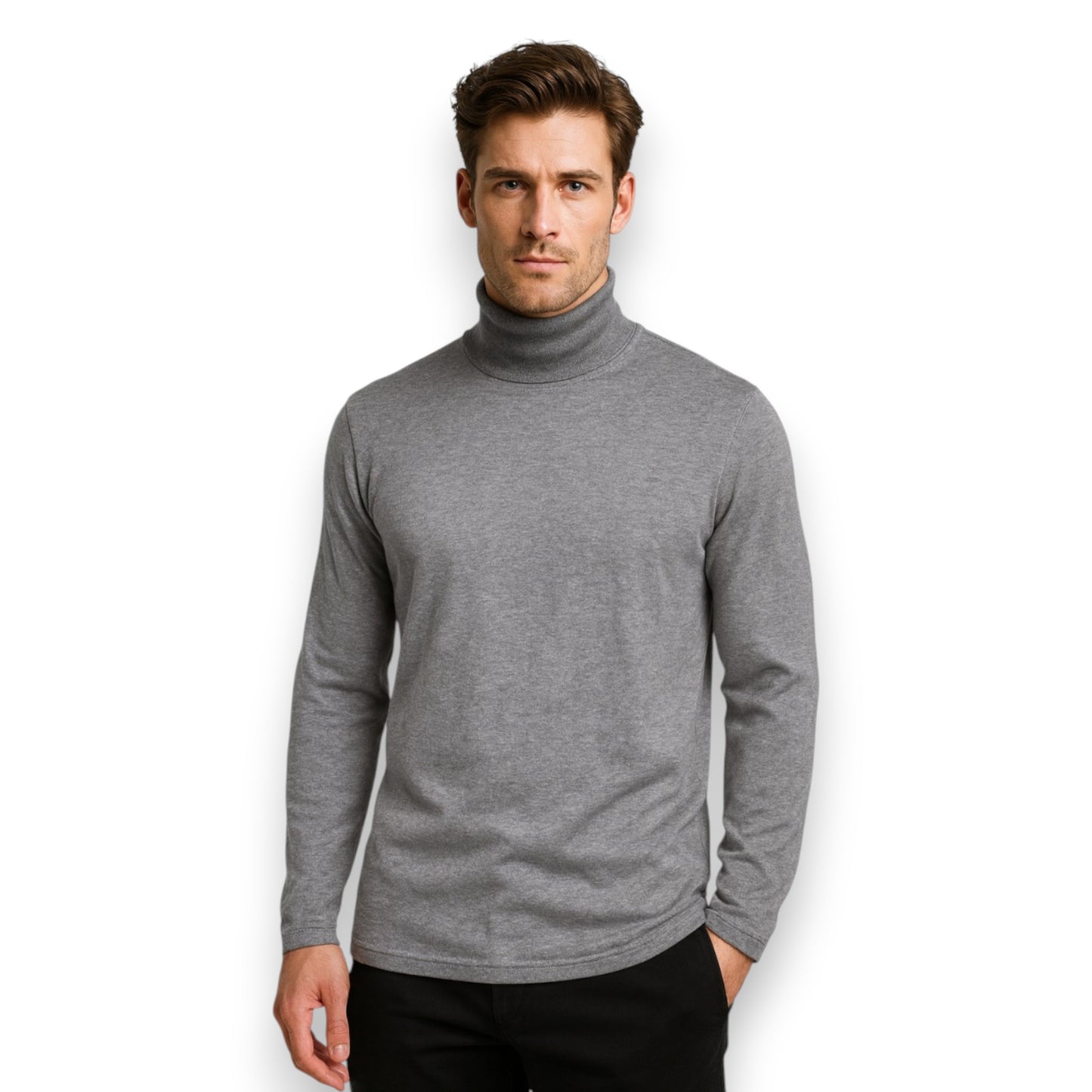 Playera cuello ruso manga larga varios colores JUV-UNI AYA