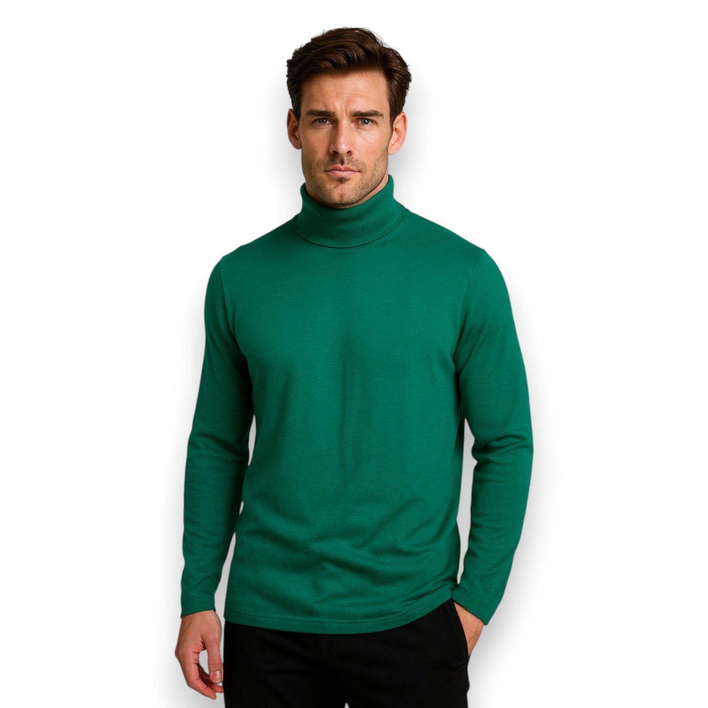 Playera cuello ruso manga larga varios colores JUV-UNI AYA