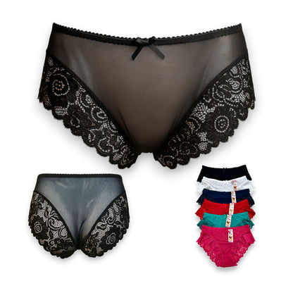 Bikini con encaje surtido unitalla dama #B1 Mary Paquete de 6