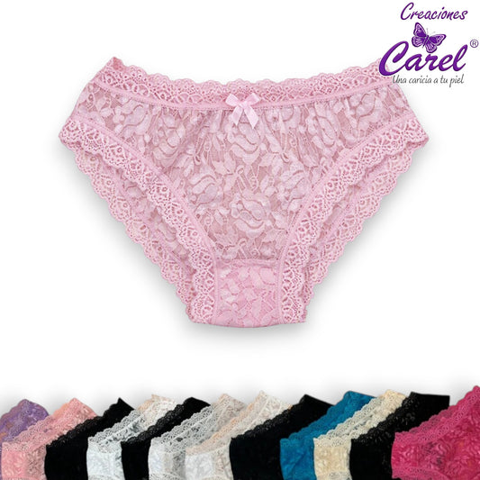Bikini encaje total surtido unitalla dama Carel paquete de 12