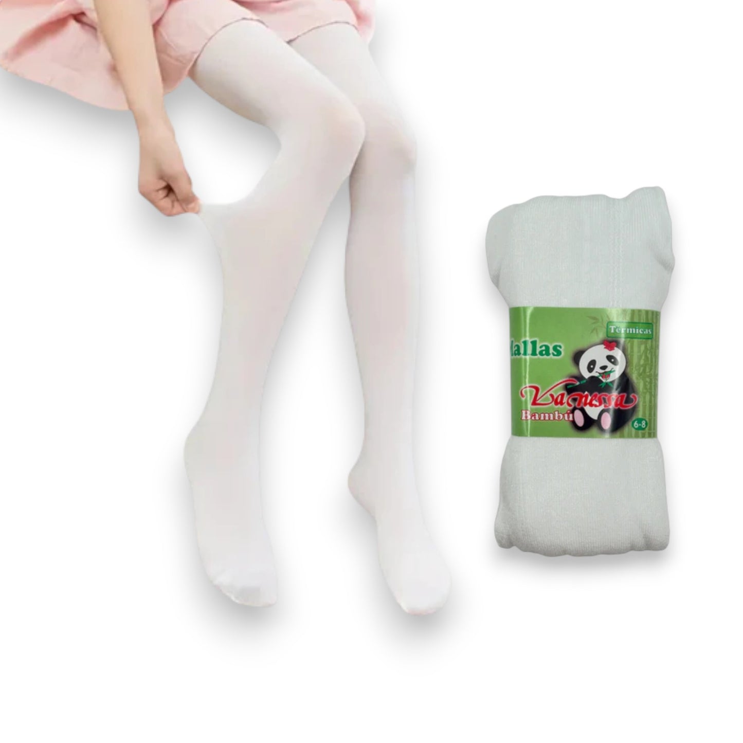 Malla vanessa lisa termica de hilo de bambu varias tallas niña