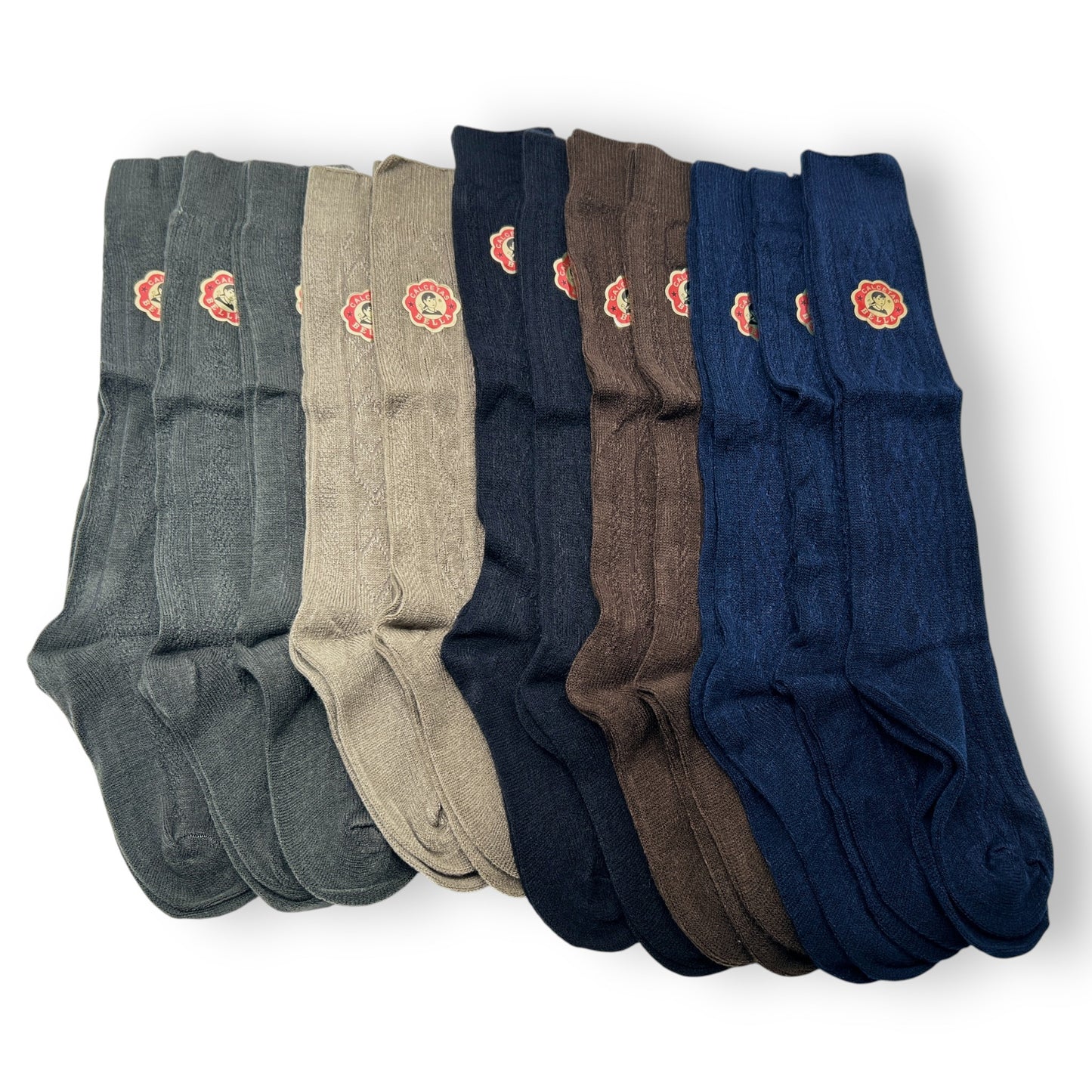 Calceta corta calada surtida para señora unitalla Oslo Bella paquete de 12