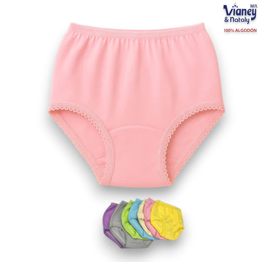 Pantaleta inter surtida colores niña Vianey paquete de 6