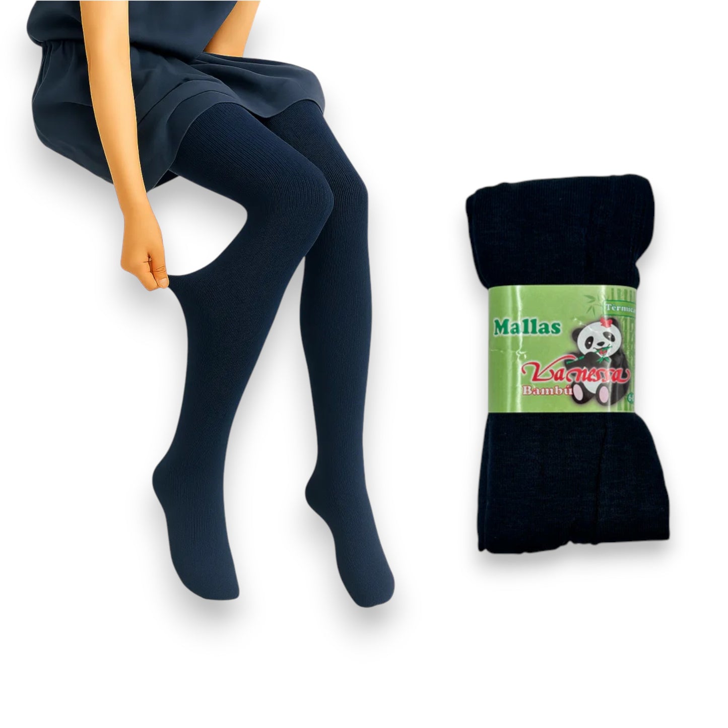 Malla vanessa lisa termica de hilo de bambu varias tallas niña