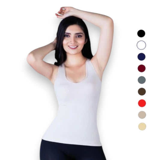 Camiseta de microfibra tirantes anchos unitalla dama #002 Catherine