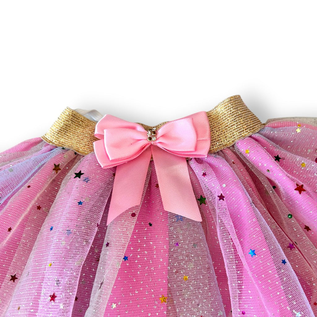 Tutu unicornio brillos económico varias tallas niña