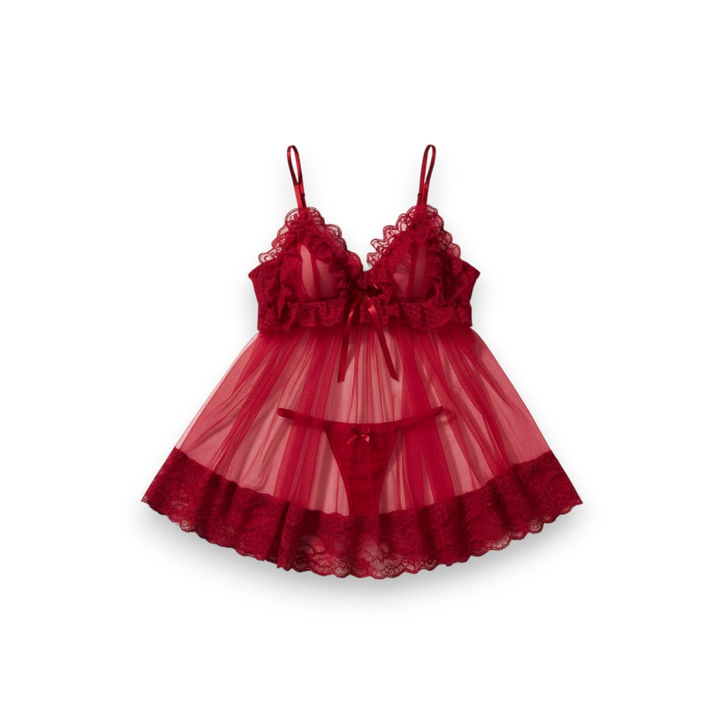 Baby doll con encaje unitalla Dama Mod. Princesa