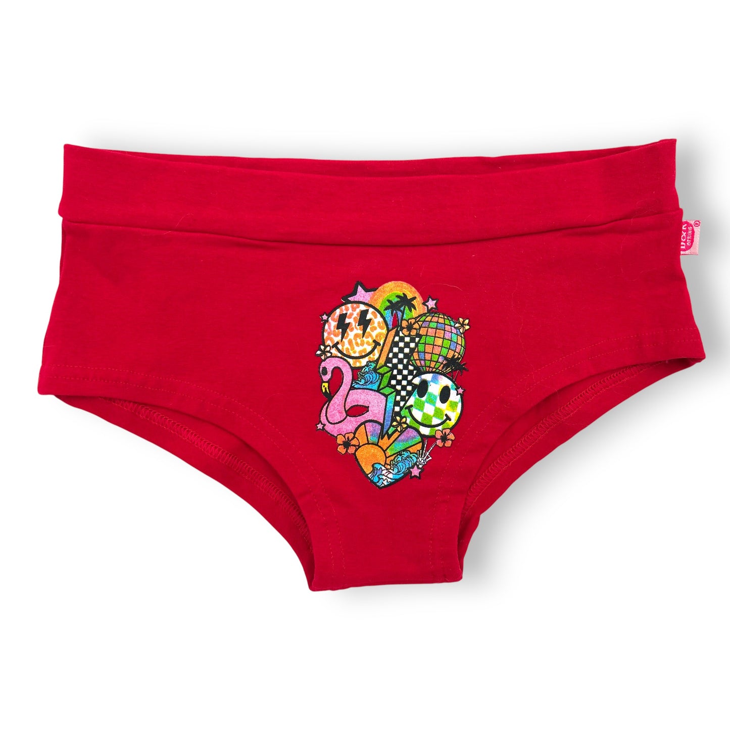 Boxer corto de algodón estampado pretina surtido dama D&R paquete de 6