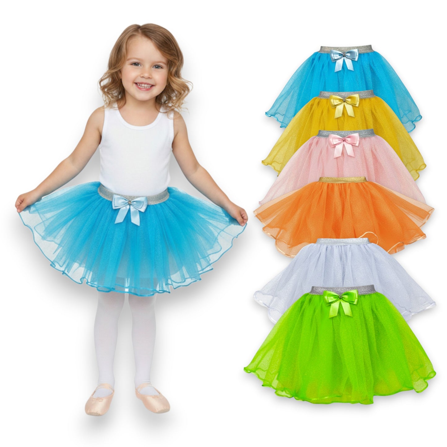 Tutu brillos económico varios colores y tallas