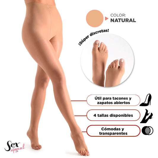 Pantimedia dedos libres natural #2000 Sex Appeal