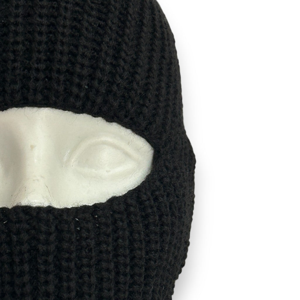 Pasamontañas tejido sencillo negro unitalla