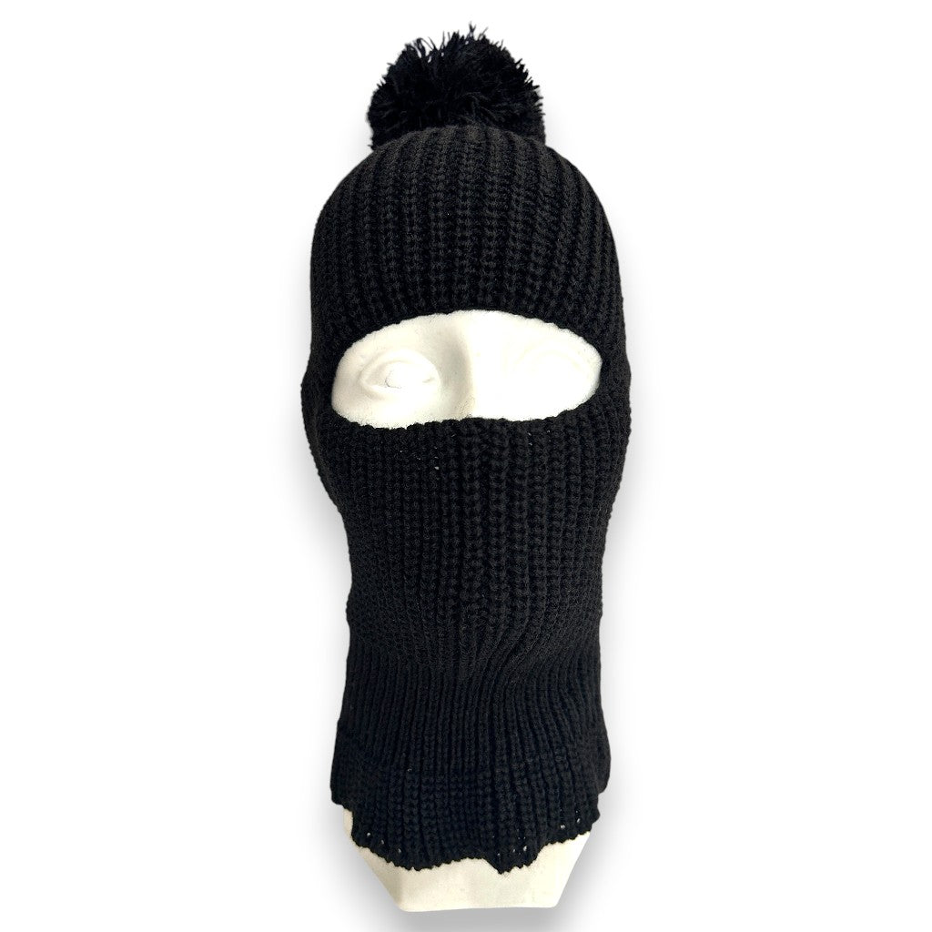 Pasamontañas tejido sencillo negro unitalla