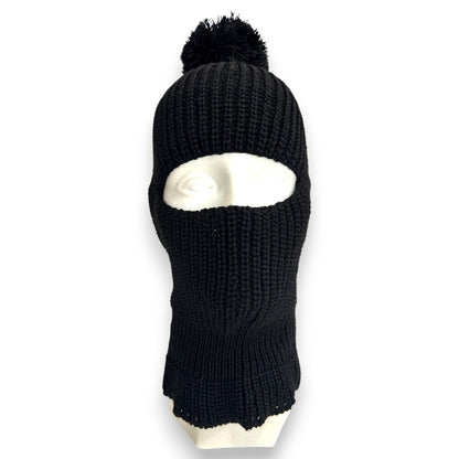 Pasamontañas tejido sencillo negro unitalla
