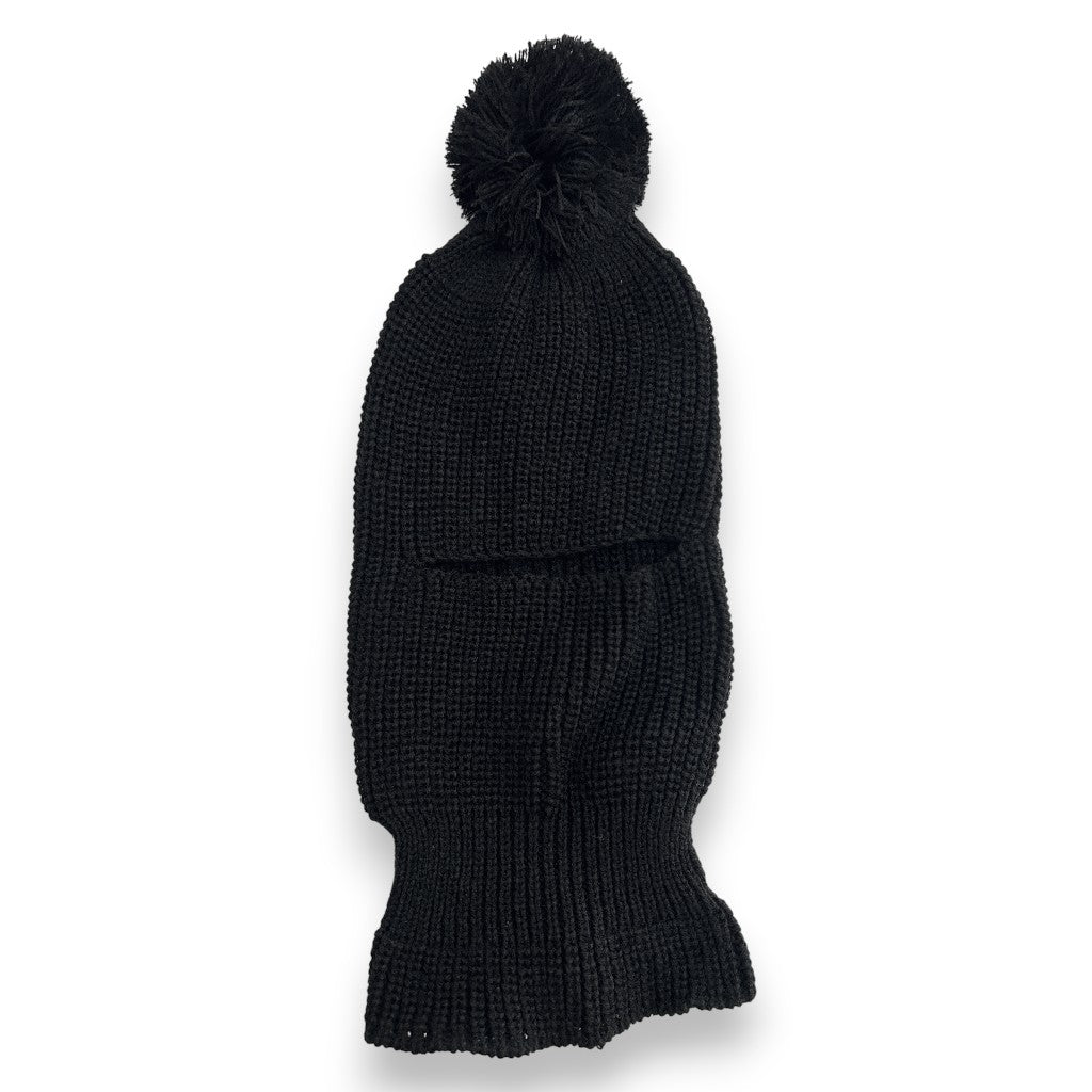 Pasamontañas tejido sencillo negro unitalla