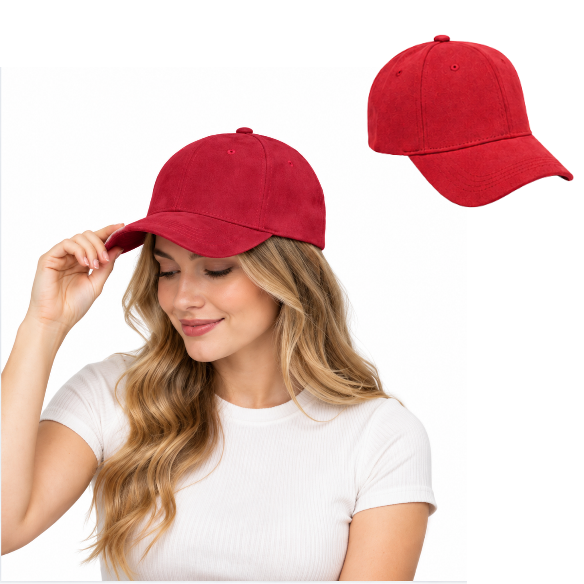 Gorra gamuza surtido unisex Valiz paquete de 6