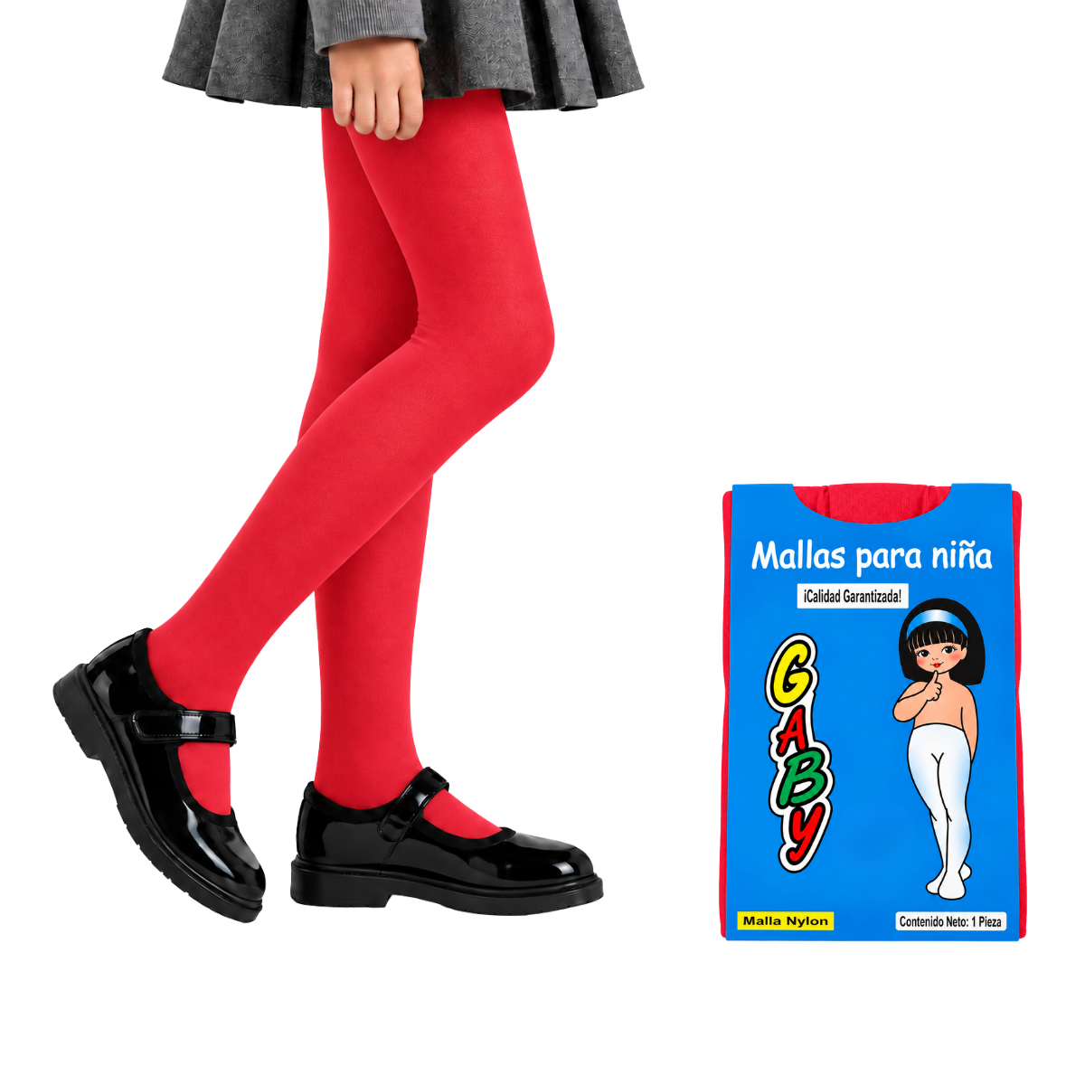 Malla lisa de nylon varios colores para niña Gaby