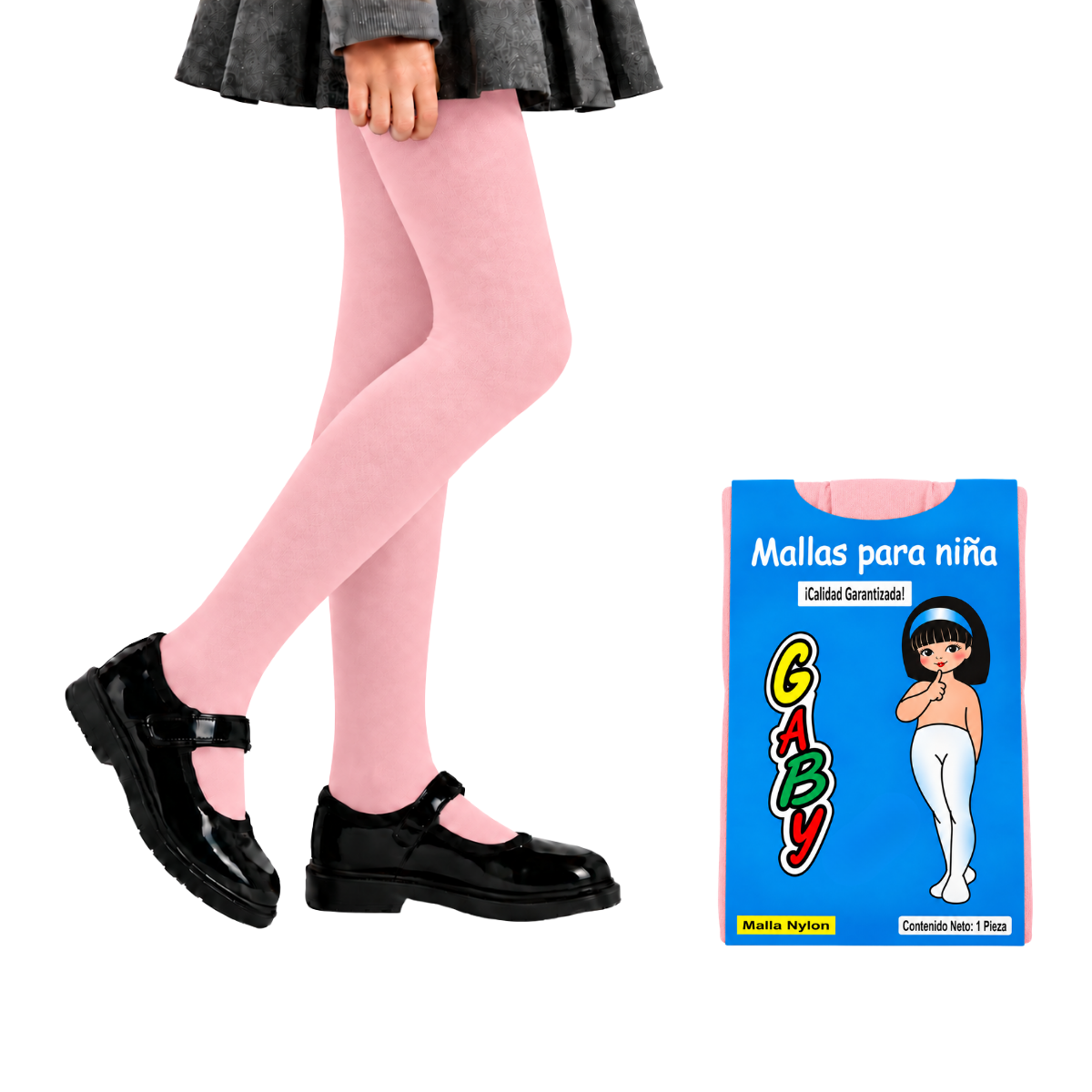 Malla lisa de nylon varios colores para niña Gaby