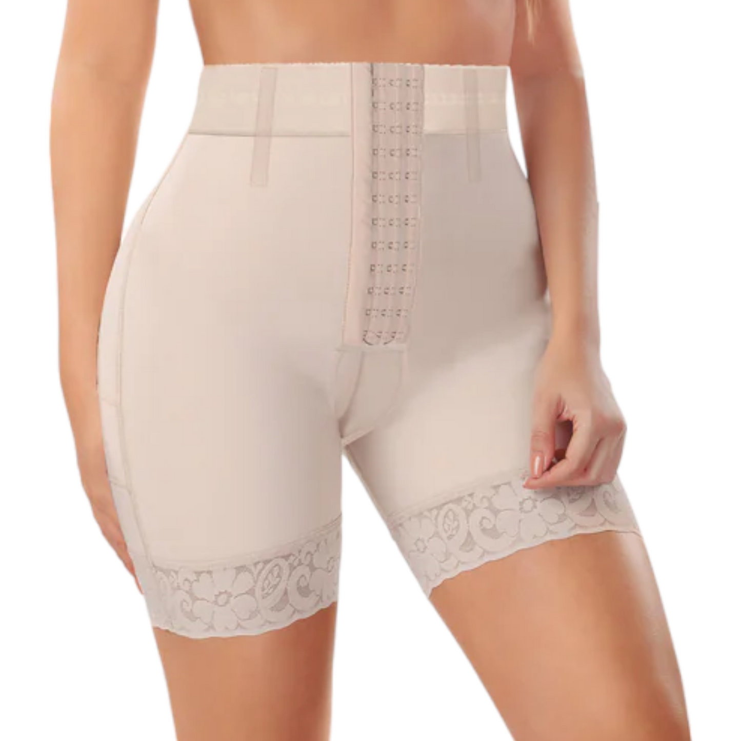 Faja colombiana short cintura alta con broches al frente Mod. 3304