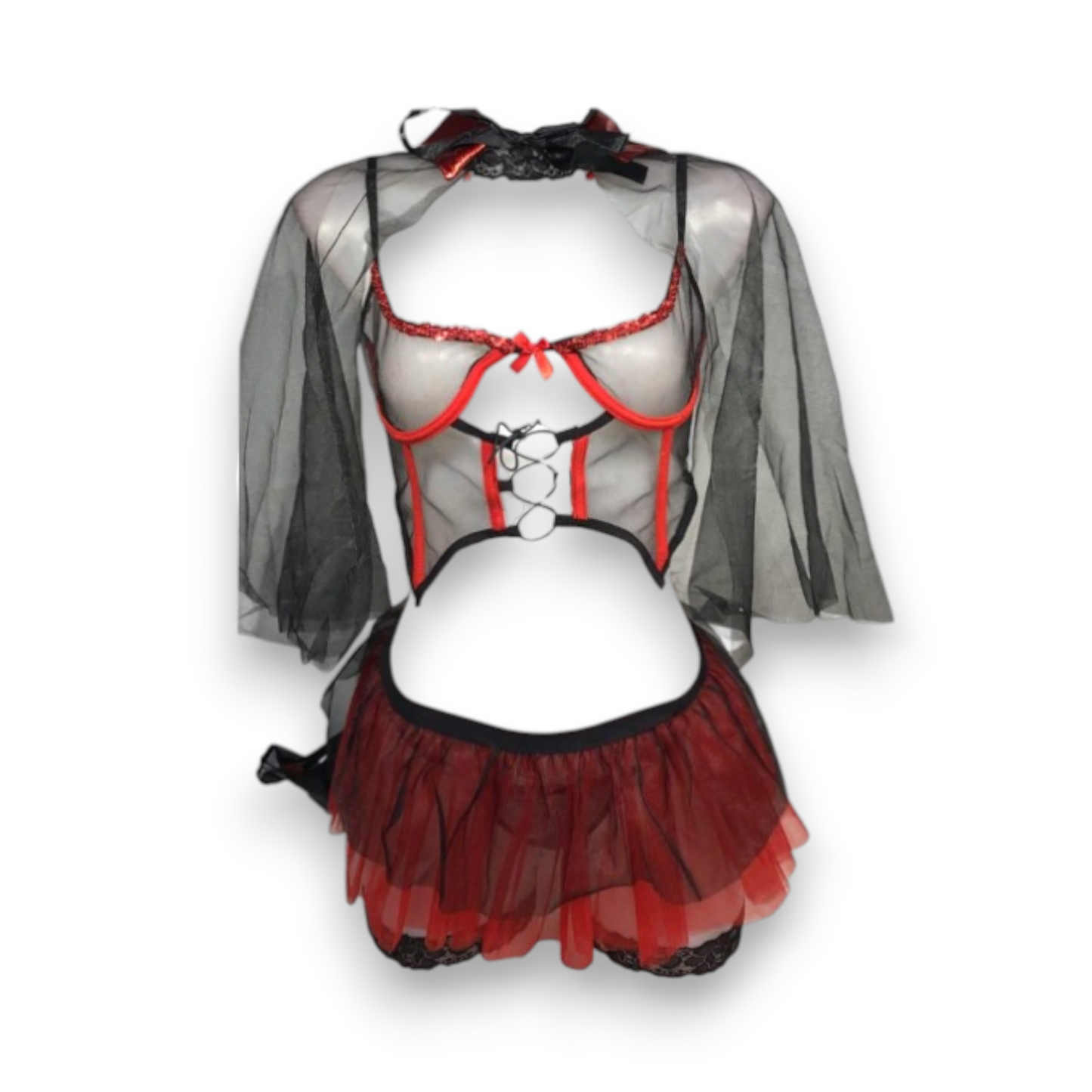 Baby doll disfraz vampira unitalla