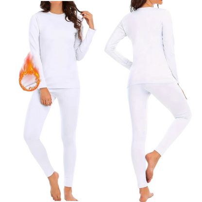 Pijama termica blanca set 2 piezas dama